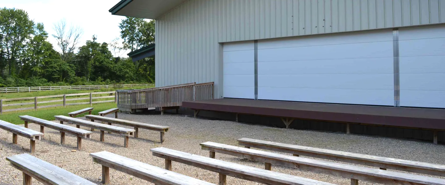 Outdoor Meeting Space at Snyder Recreation Hall