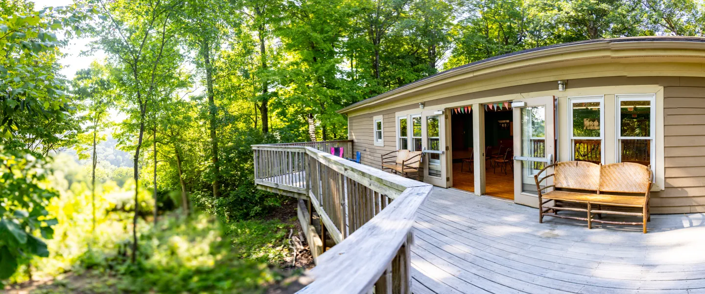 The Moore Building outdoor deck