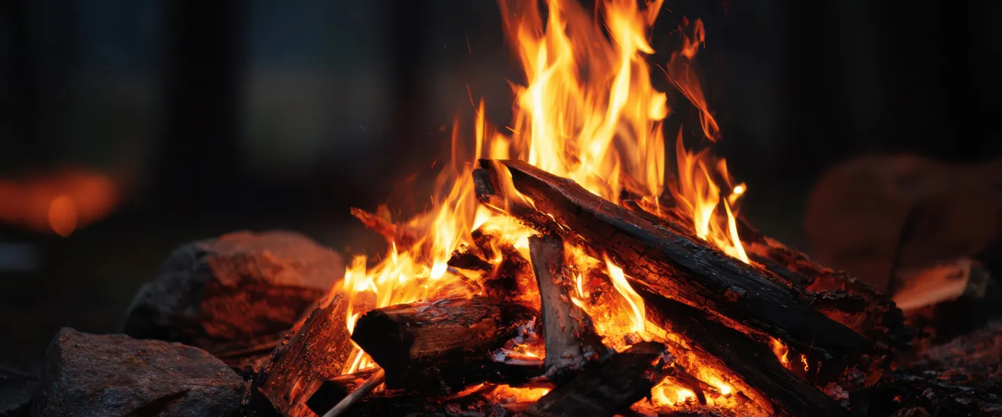 A campfire