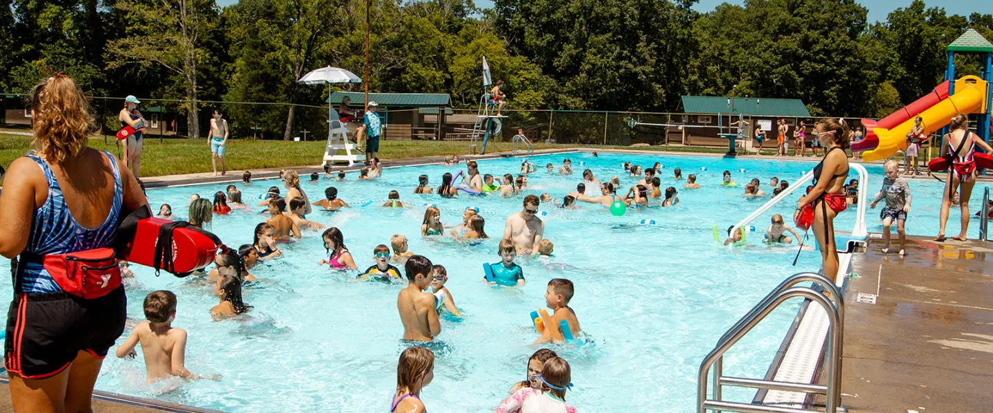 Pool time at Camp