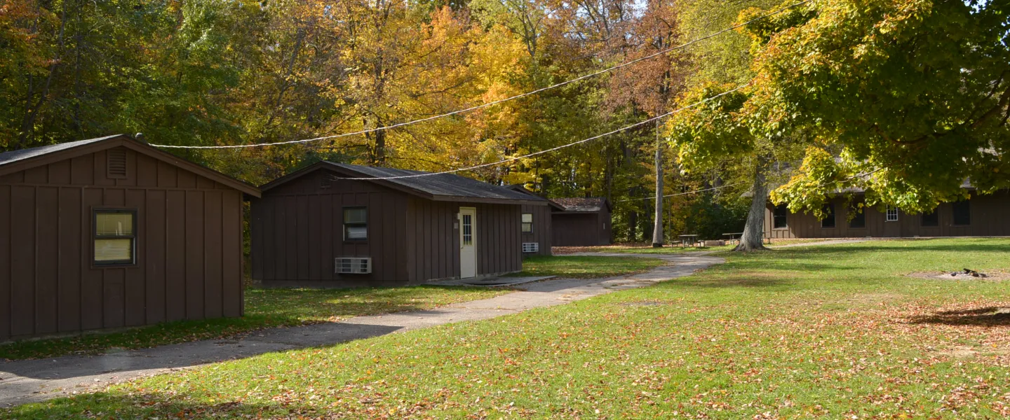 Outdoor cabins at Casper