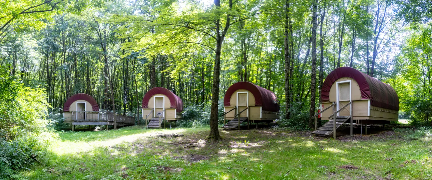 Wagon Cabins at Camp Kern