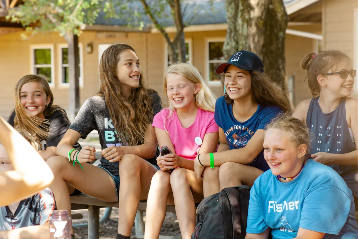 Children are sitting