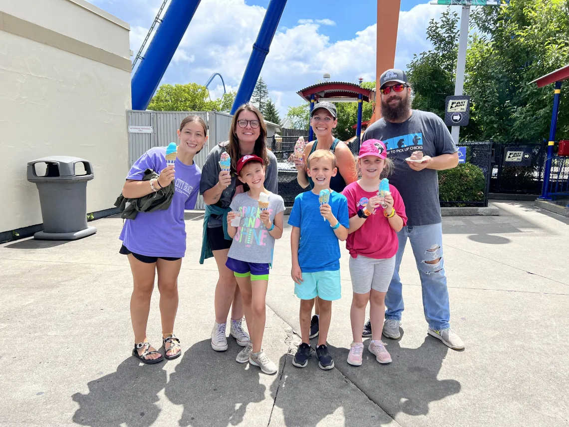 A group at family camp