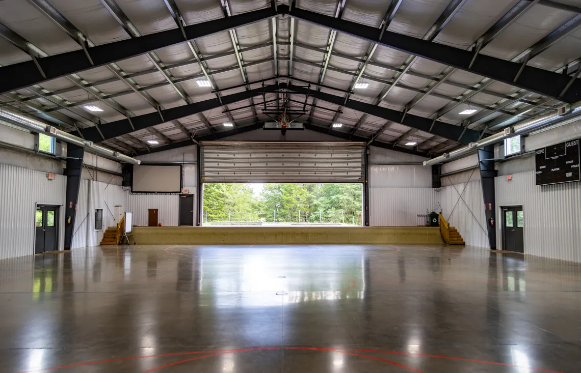 Indoor space at the Snyder Recreational Hall